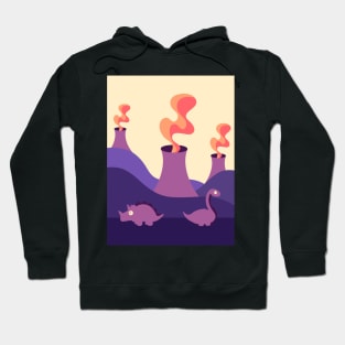 Dinos and Volcanos Hoodie